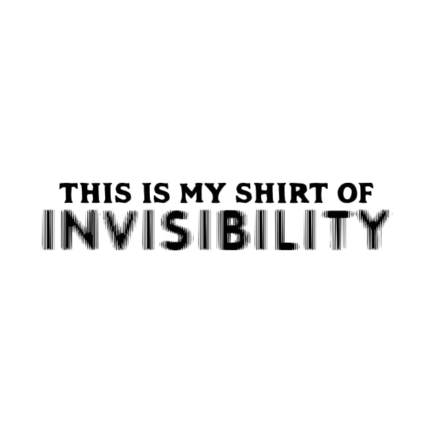 This is my Shirt of Invisibility Magic Item RPG Dark by Wolfkin Design
