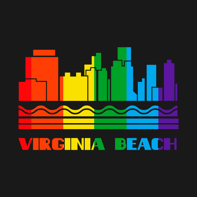 Virginia Beach Pride Shirt Virginia Beach LGBT Gift LGBTQ Supporter Tee