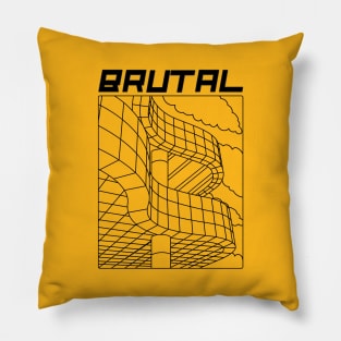 Brutal Architecture, Architects, Builders, Designers Gift Pillow