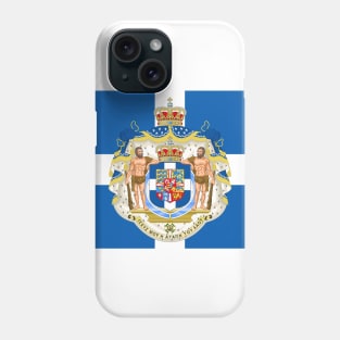 Kingdom of Greece coat of arms flag Phone Case