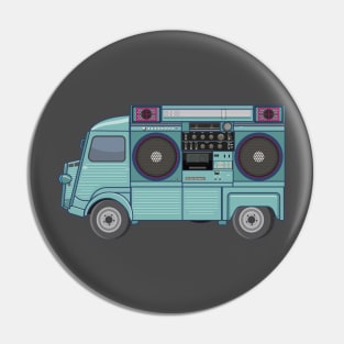 Citroen HY - Boombox Van- Huge Ghettoblaster on a Classic Van Pin