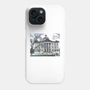 San Marcos Courthouse in the Snow Phone Case