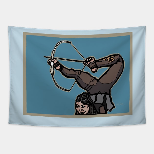 Central Asian Archer Tapestry by JSnipe