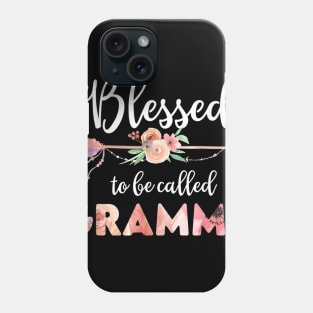 Womens Blessed Grammy Floral Grandma Mothers Day Gift Phone Case