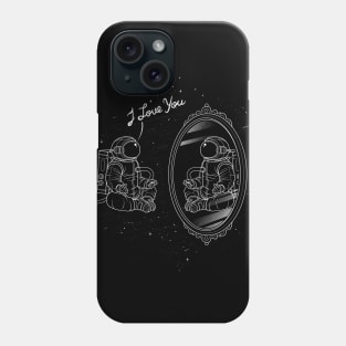 Astronaut I Love You Phone Case