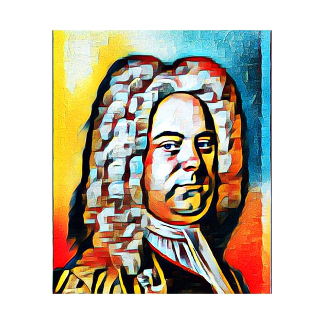 George Frideric Handel Abstract Portrait | George Frideric Handel Artwork 2 by JustLit
