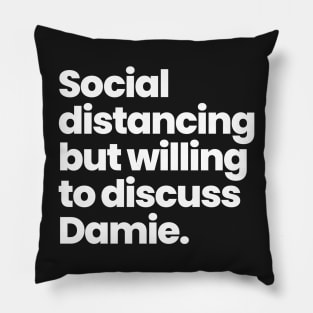 Social distancing but willing to discuss Damie - The Haunting of Bly Manor Pillow