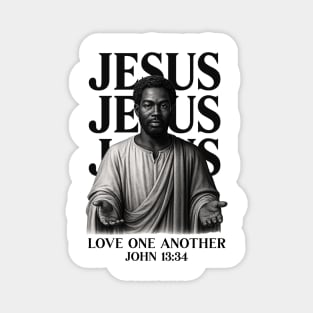 Black Jesus - Love One Another Magnet