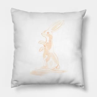 easter bunny, easter, rabbits, holiday, animal, illustration, watercolor Pillow