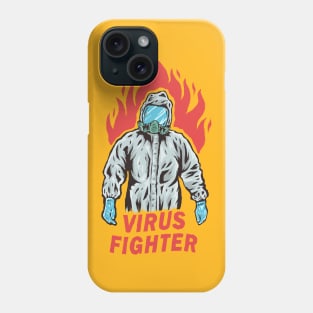 Virus Fighter on Hazmat Suits Phone Case