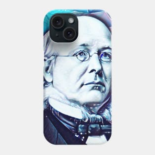 Horace Greeley Snowy Portrait | Horace Greeley Artwork 5 Phone Case