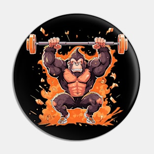 gorilla lifting weight Pin