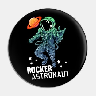 Rocker Astronaut Pin