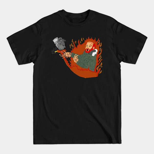 Disover Dude Burns Things - The Thing - T-Shirt