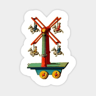 Vintage toy Ferris wheel carousel Magnet