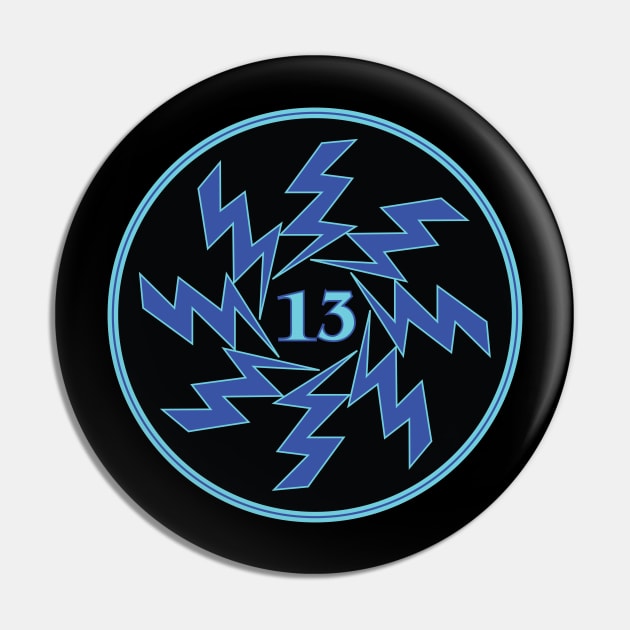 13 Lightning Blue Pin by *Ajavu*