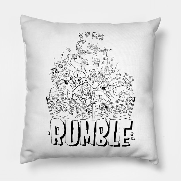 R is for Rumble Pillow by itsbillmain