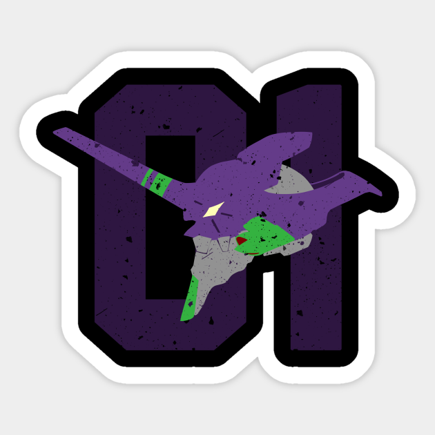 Eva Unit 01 Neon Genesis Evangelion Sticker Teepublic Uk