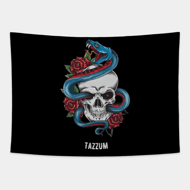 Snake-ull Tazzum Tapestry by Tazzum
