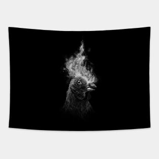 Fire Rooster Tapestry