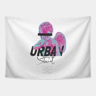 Urban Angel Black Bar Eyes Tapestry