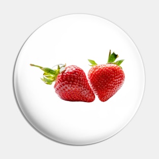 Two  fresh strawberrys Pin