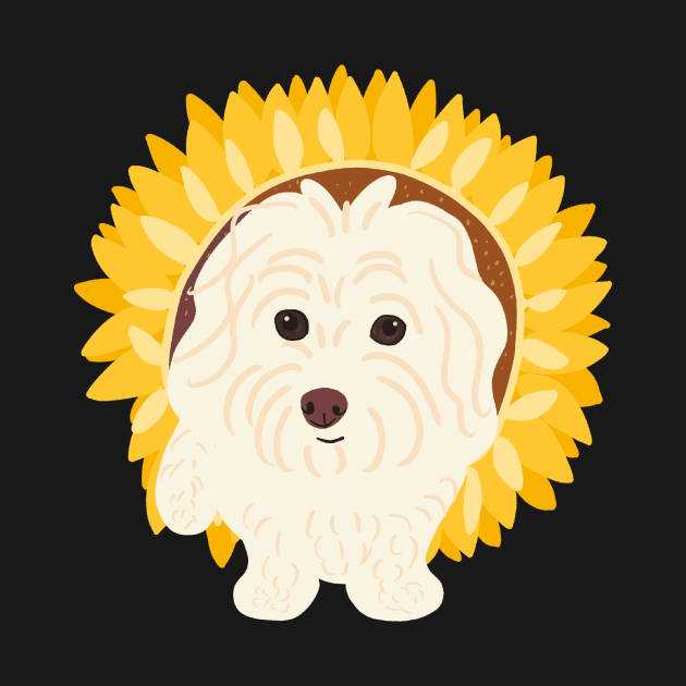 Sunflower Maltipoo by PatternbyNOK