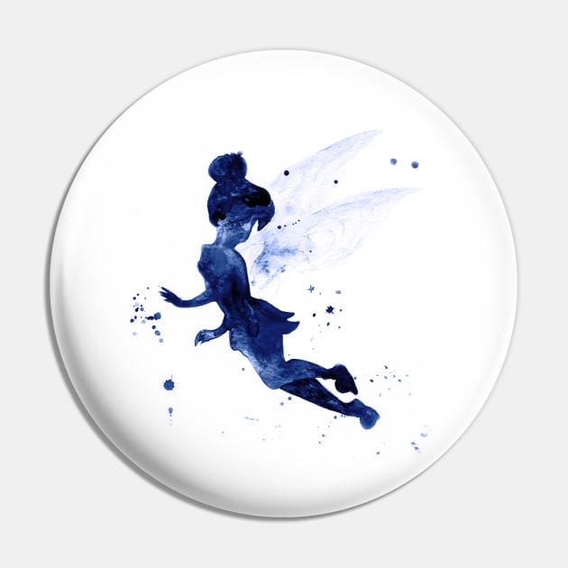 Tinkerbell, navy blue Pin by Luba_Ost