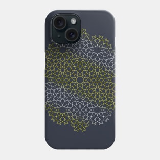 Moresque flower mandala seamless pattern Phone Case