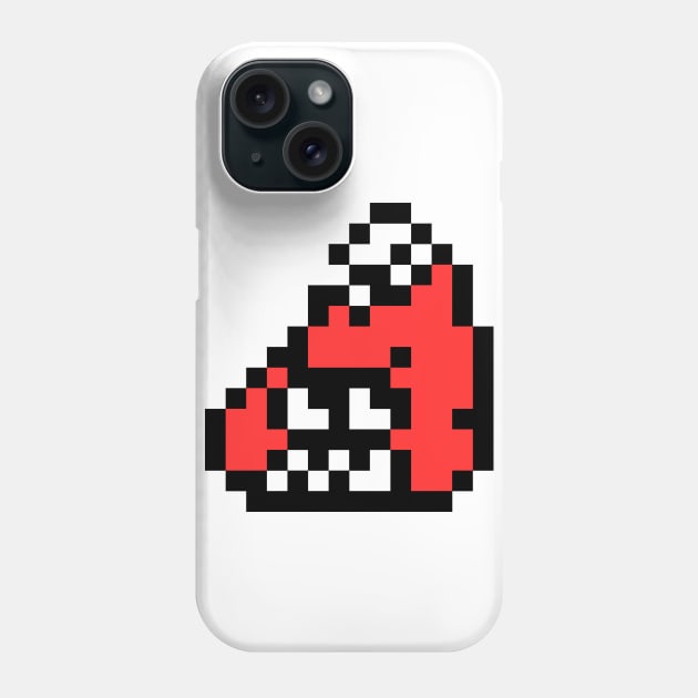 White 8-Bit FishFry Phone Case by muchuchubacca