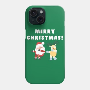 Dabbing Santa and Rudolph Phone Case