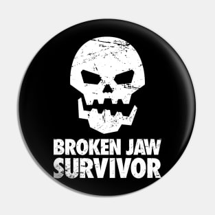 Funny Broken Jaw Get Well Soon Gift Pin