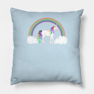 Magical Unicorn and Rainbow Pillow