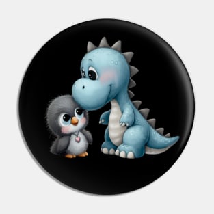 Penguin and Dino Pin