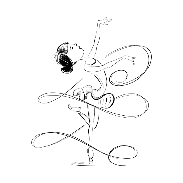 Graceful Balerina by Jason's Doodles