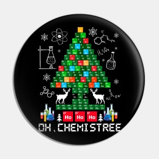 Oh Chemistree Chemist Christmas Tree Science Chemistry Xmas Pin