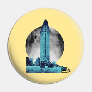 Nightfall aesthetic in the Flatiron building Pin