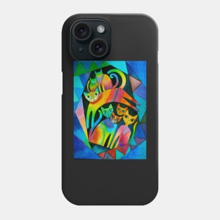 7 curious cats Phone Case