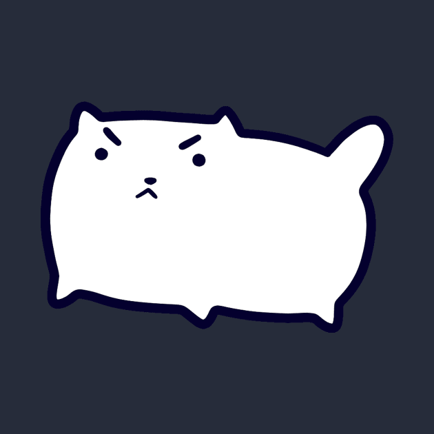 Angry Tiny White Cat by saradaboru