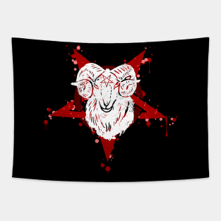 Evil Goat Tapestry