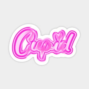 Pink Chrome Cupid Magnet