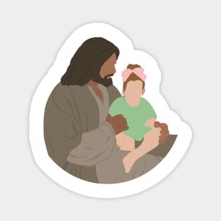 Jesus and Child Magnet