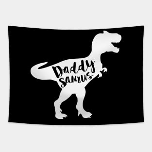 Daddysaurus Funny Dinosaur Dad Gift T Rex Father's Day Tapestry