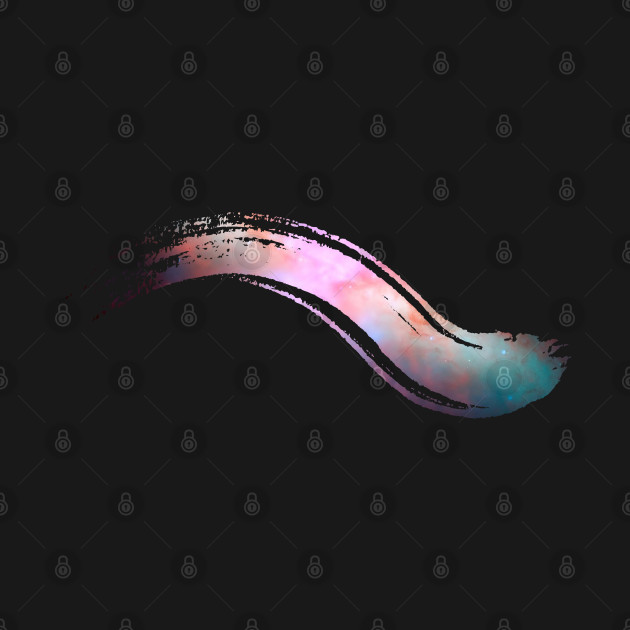 Paint brush stroke galaxy: dancing whoosh by Blacklinesw9