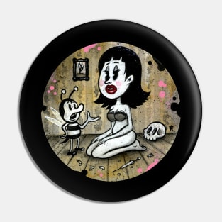 Moody Molly - A Vintage Creepy  Rubber Hose cartoon Graphic. Pin