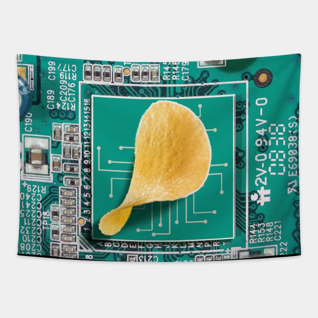 Computer Chip Tapestry by Random Galaxy