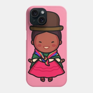 Cute Traditional Bolivian Woman Phone Case