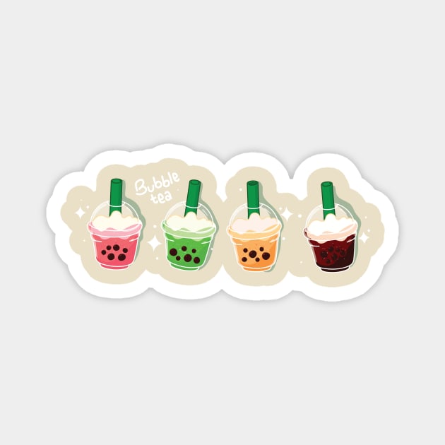 Bubble Tea Magnet by Snap Sebbata