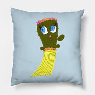 Cactus Hula Dancer Pillow