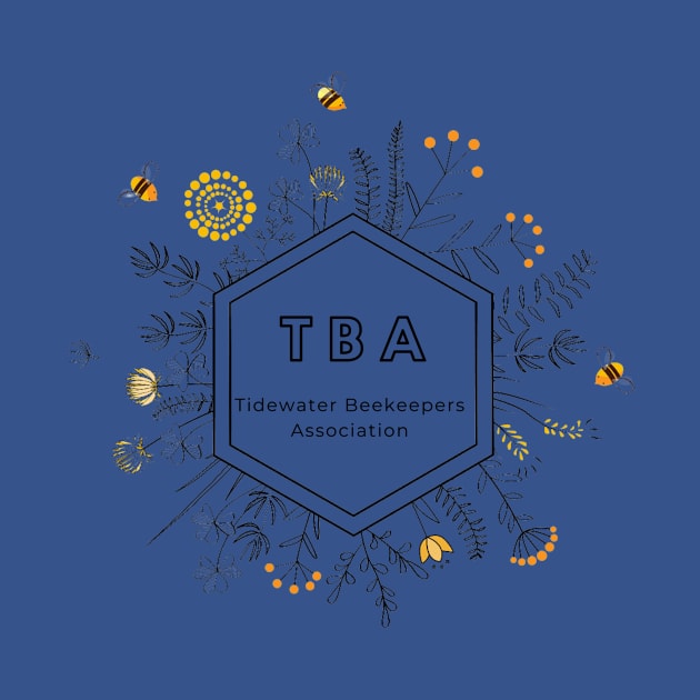 TBA Flower & Bee Hex by Tidewater Beekeepers